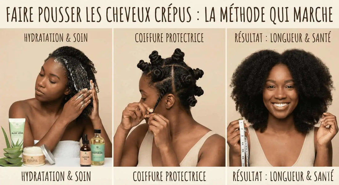Faire pousser les cheveux crépus : La méthode qui marche