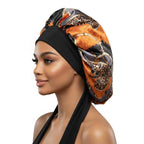 Bonnet de nuit en satin avec attaches – Maintien parfait toute la nuit