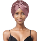 Bonnet de nuit en satin doux