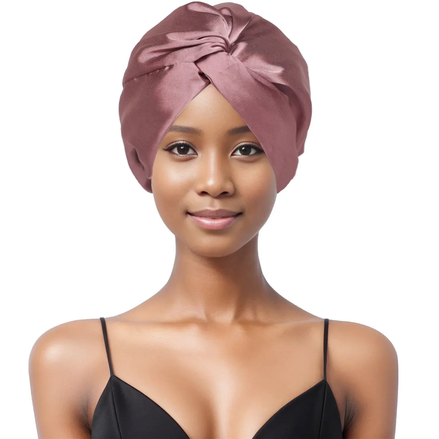 Bonnet de nuit en satin doux