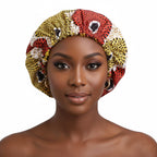 Bonnet de nuit satin femme afro crépus – Soin et hydratation renforcés