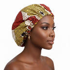 Bonnet de nuit satin femme afro crépus – Soin et hydratation renforcés