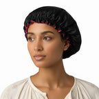 Bonnet de nuit satin réversible femme – Beauté et soin de nuit