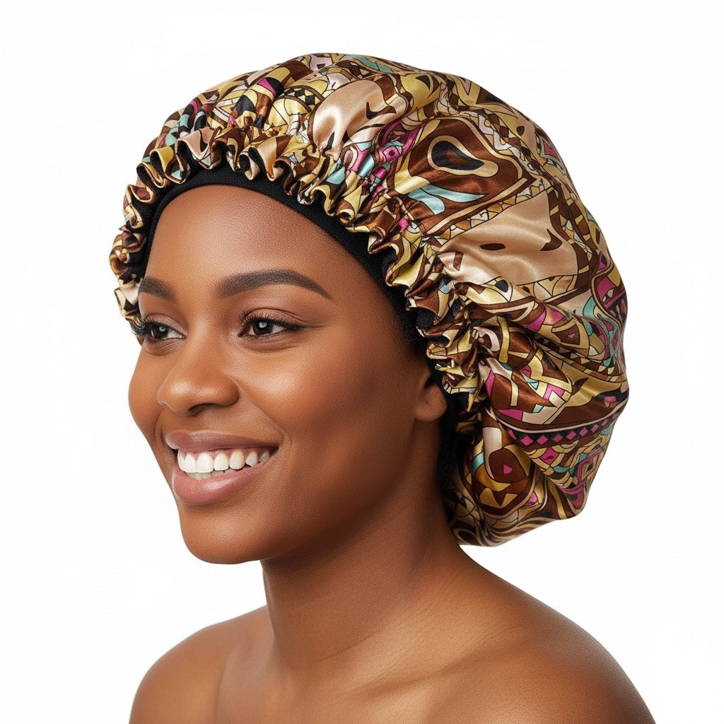 Bonnet en satin cheveux crépus – Nourrit et protège vos cheveux texturés