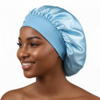Bonnet en satin femme cheveux bouclés – Anti-casse et hydratation