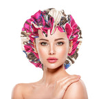 Bonnet femme satin réversible