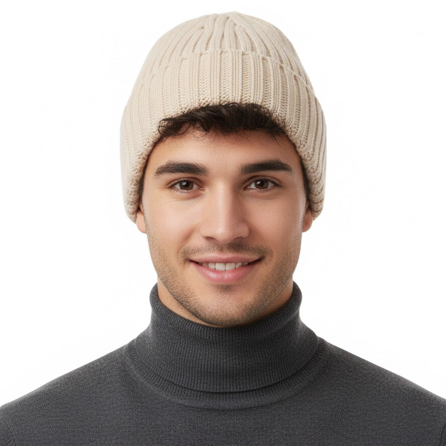 Bonnet hiver laine doublé satin – Chaleur et cheveux protégés