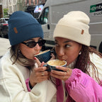 Bonnet intérieur satin hiver mixte beige