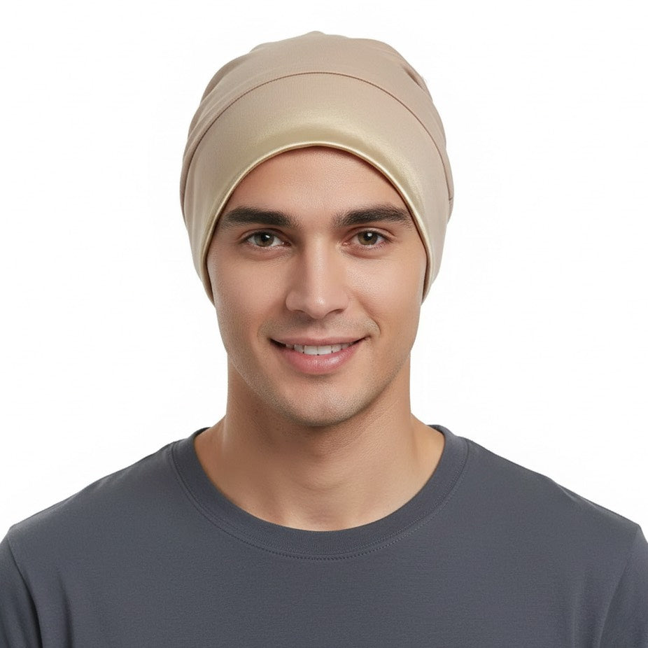 Bonnet intérieur satin homme