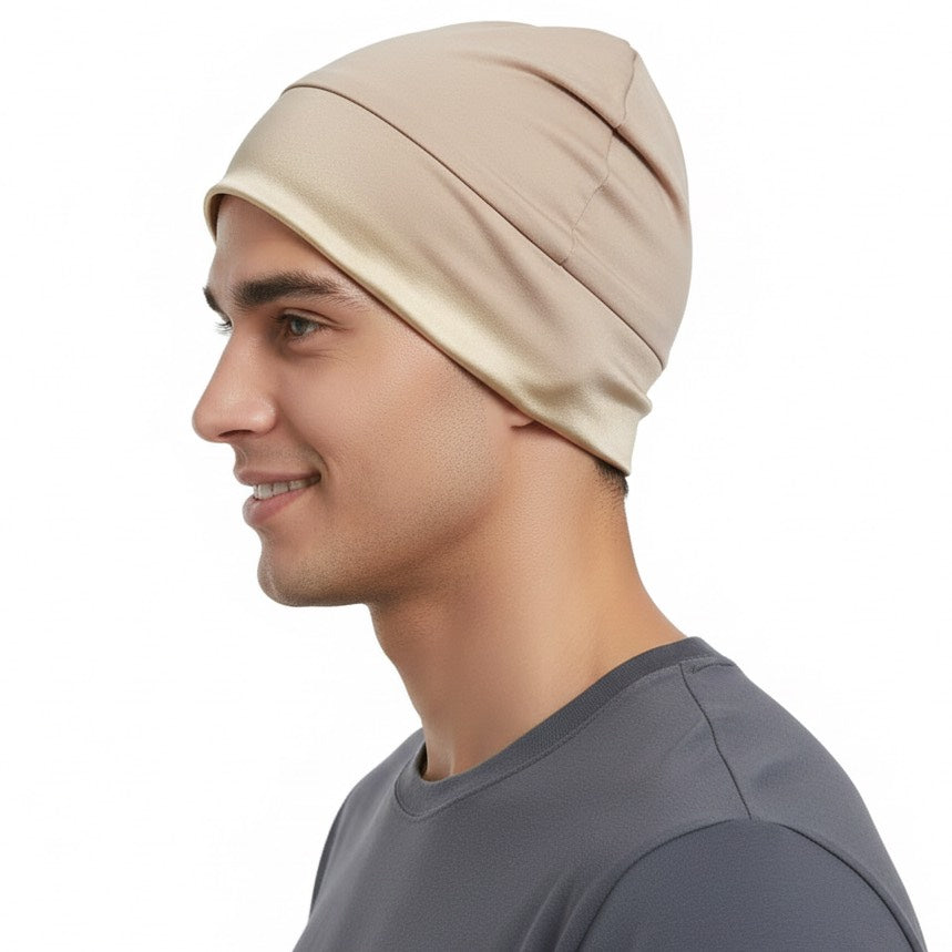 Bonnet intérieur satin homme
