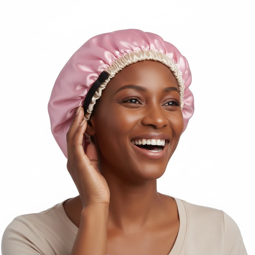 Bonnet intérieur satin réversible – Style et soin en toute saison