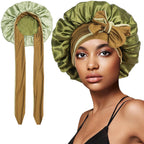 Bonnet satin cheveux afro pour dormir – Douceur et soin réparateur