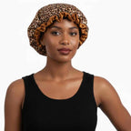 Bonnet satin cheveux bouclés – Préserve vos boucles pendant la nuit