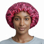 Bonnet satin cheveux bouclés – Préserve vos boucles pendant la nuit