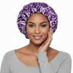 Bonnet satin cheveux bouclés – Préserve vos boucles pendant la nuit