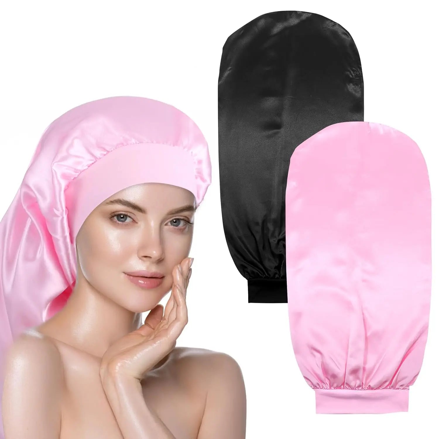 Bonnet satin cheveux lisses