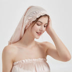Bonnet satin cheveux longs et fins