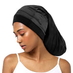 Bonnet satin cheveux longs soyeux