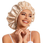 Bonnet satin curly hair