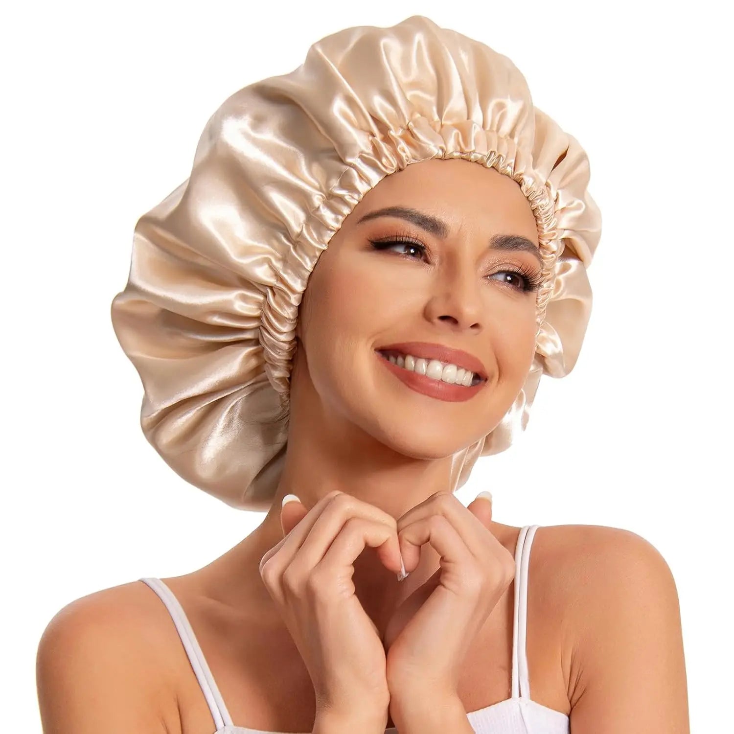 Bonnet satin curly hair