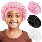 Bonnet satin enfant luxe