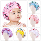 Bonnet satin fille