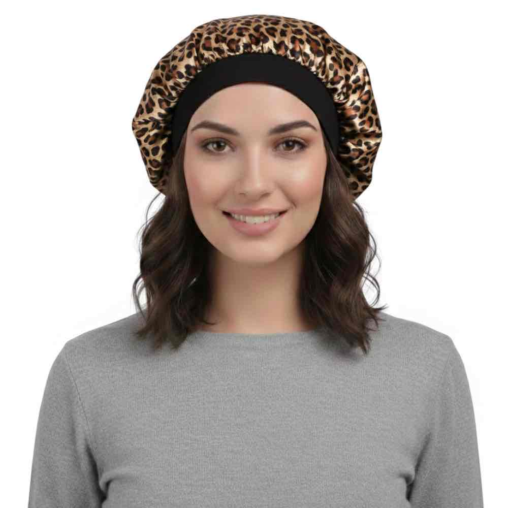 Bonnet satin femme floral – Confort et soin capillaire pendant le sommeil