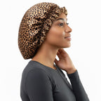 Ensemble bonnet en satin cheveux long et court - Soin et brillance assurés
