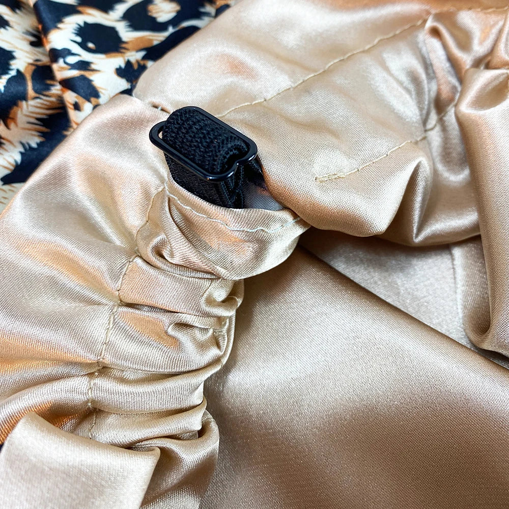 Ensemble bonnet en satin cheveux long et court - Soin et brillance assurés