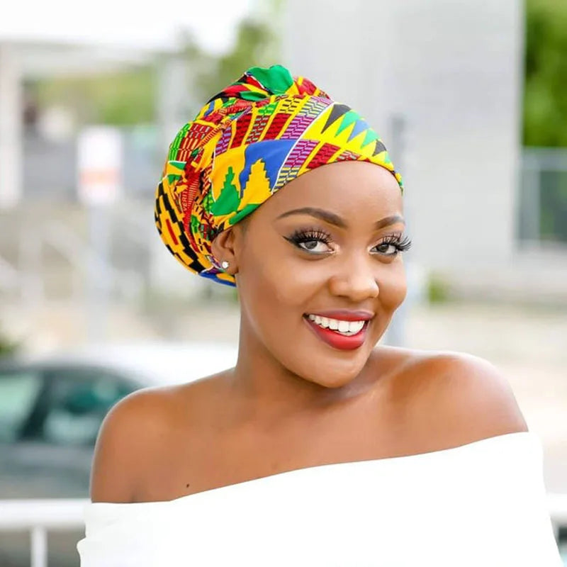 Bonnet satin cheveux afro anti-casse – Soin et hydratation continue