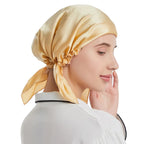 Bonnet de nuit en satin – Confort et protection pour vos cheveux