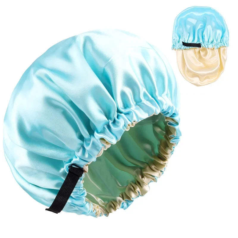 Bonnet intérieur satin réversible – Style et soin en toute saison