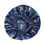 Bonnet en satin enfant doux et respirant – Soin naturel pour petits cheveux