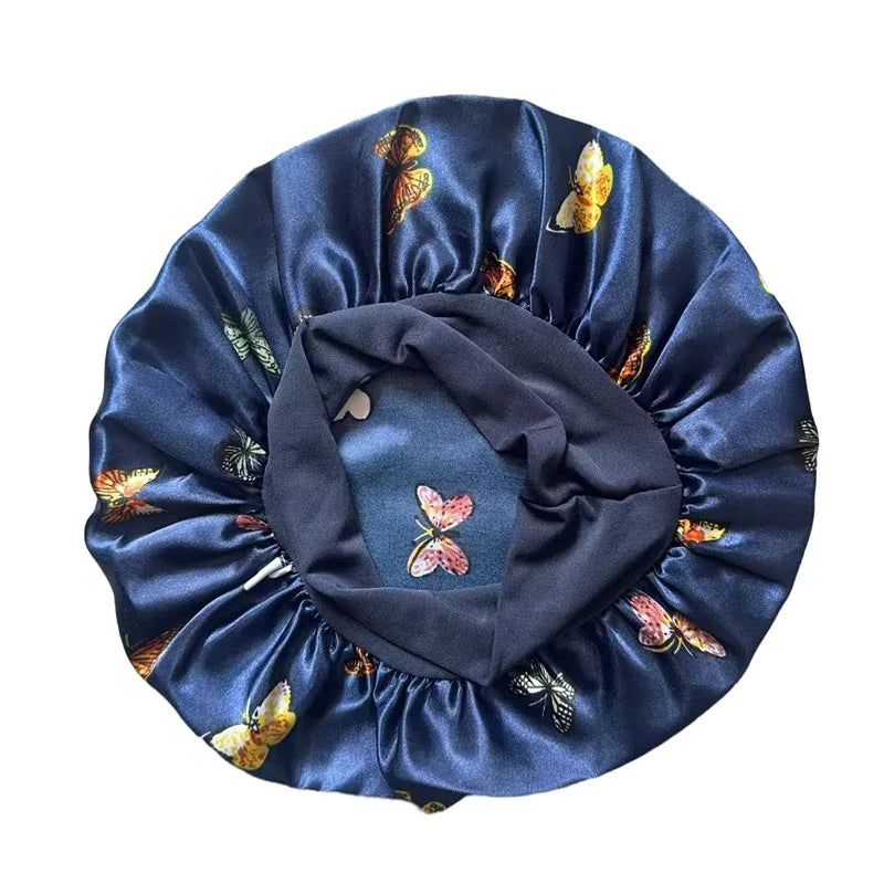 Bonnet en satin enfant doux et respirant – Soin naturel pour petits cheveux