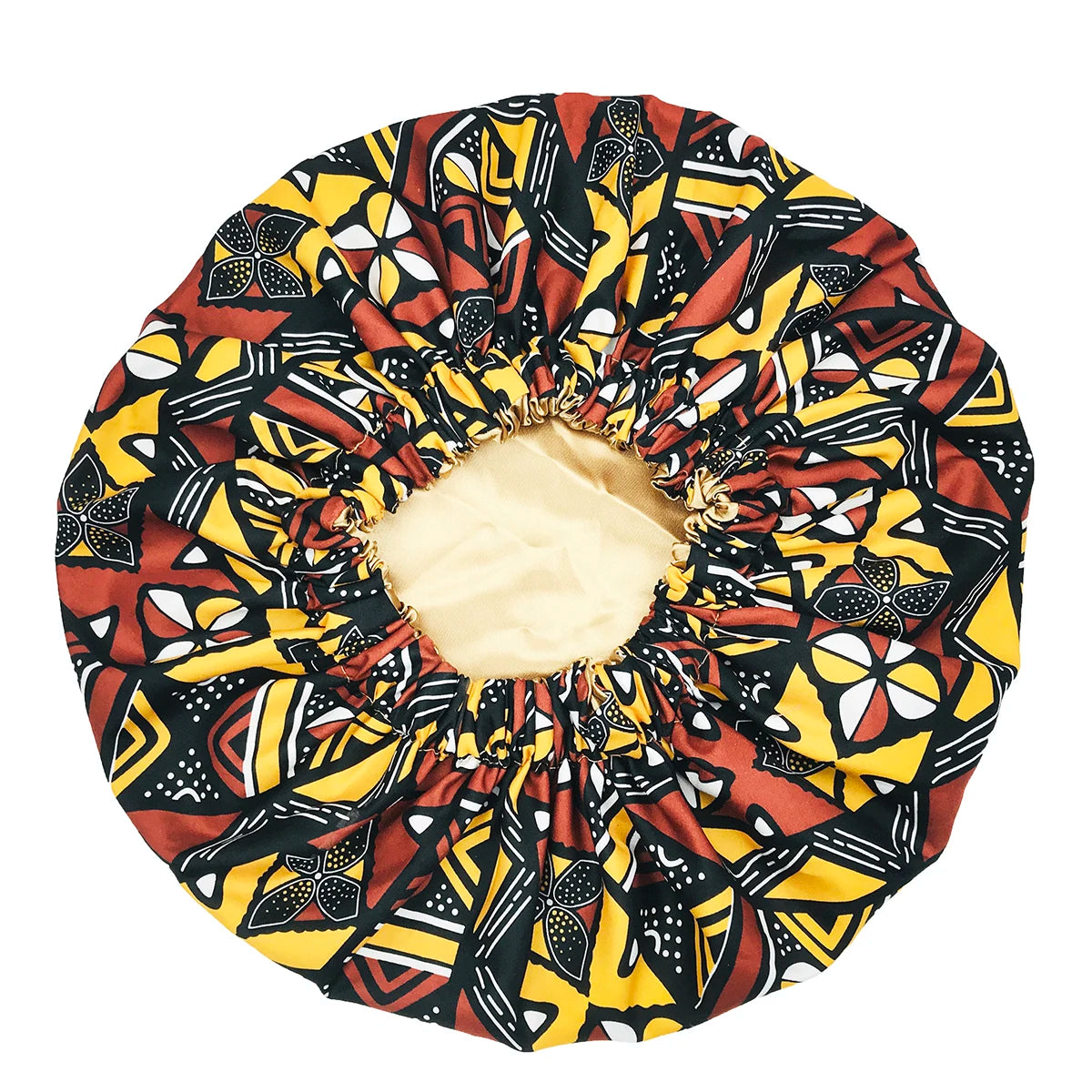 Bonnet de nuit en satin wax – Élégance africaine et confort nocturne