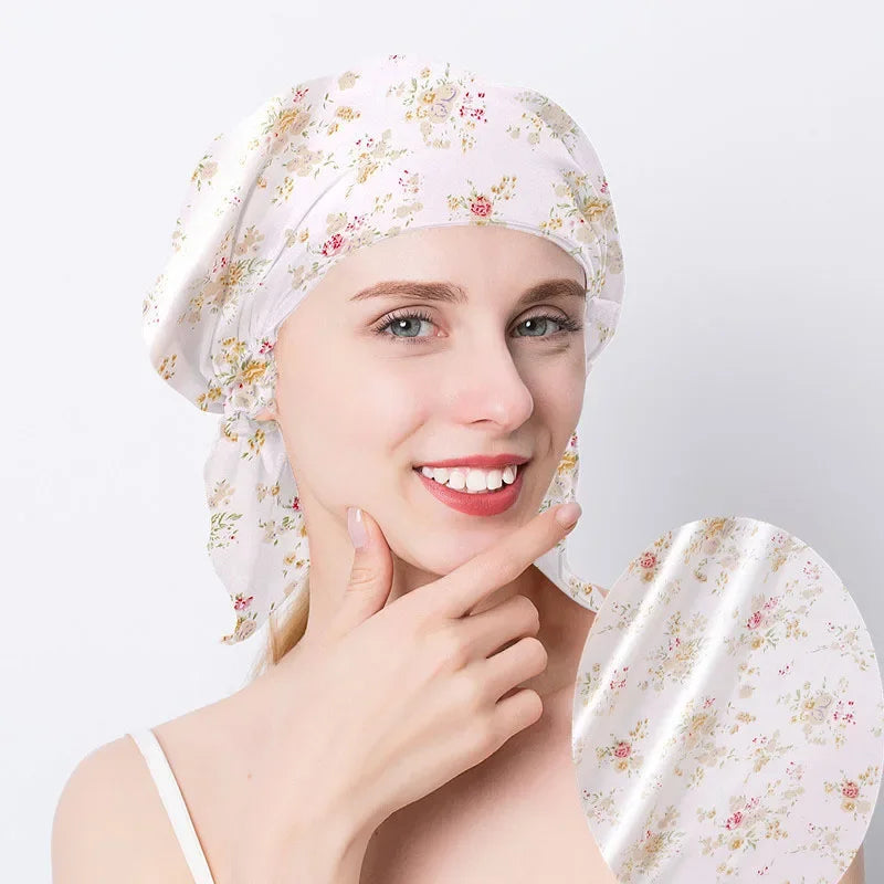 Bonnet satin femme avec attache – Tenue ferme et douceur soyeuse
