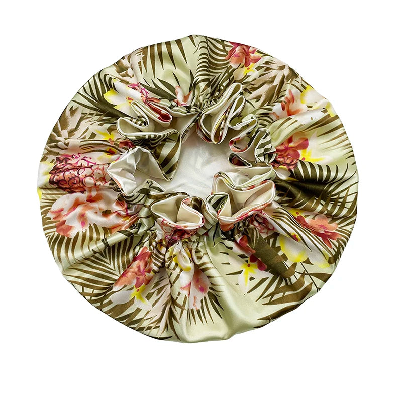 Bonnet femme satin réversible – Douceur et soin capillaire quotidien