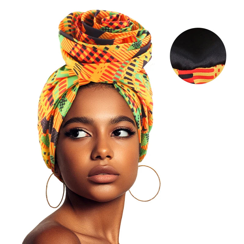 Bonnet satin cheveux crépus femme – Douceur et hydratation renforcée