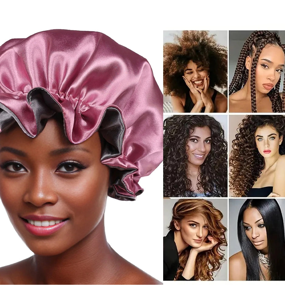 Bonnet de nuit satin femme – Protection anti-frisottis et confort