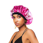 Bonnet satin cheveux afro femme – Soin capillaire et protection de nuit