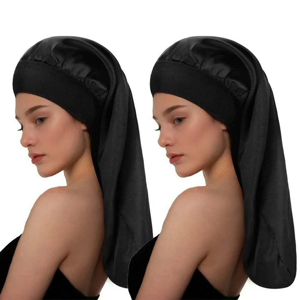 Bonnet satin cheveux lisses – Protection et douceur soyeuse