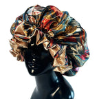 Bonnet satin cheveux frisés – Anti-casse et anti-frisottis durable