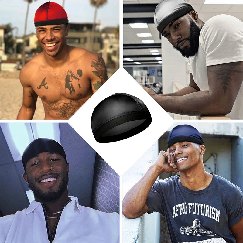 Bonnet satin homme – Confort et soin capillaire nocturne