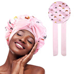 Bonnet satin cheveux bouclés femme – Confort et soin capillaire nocturne