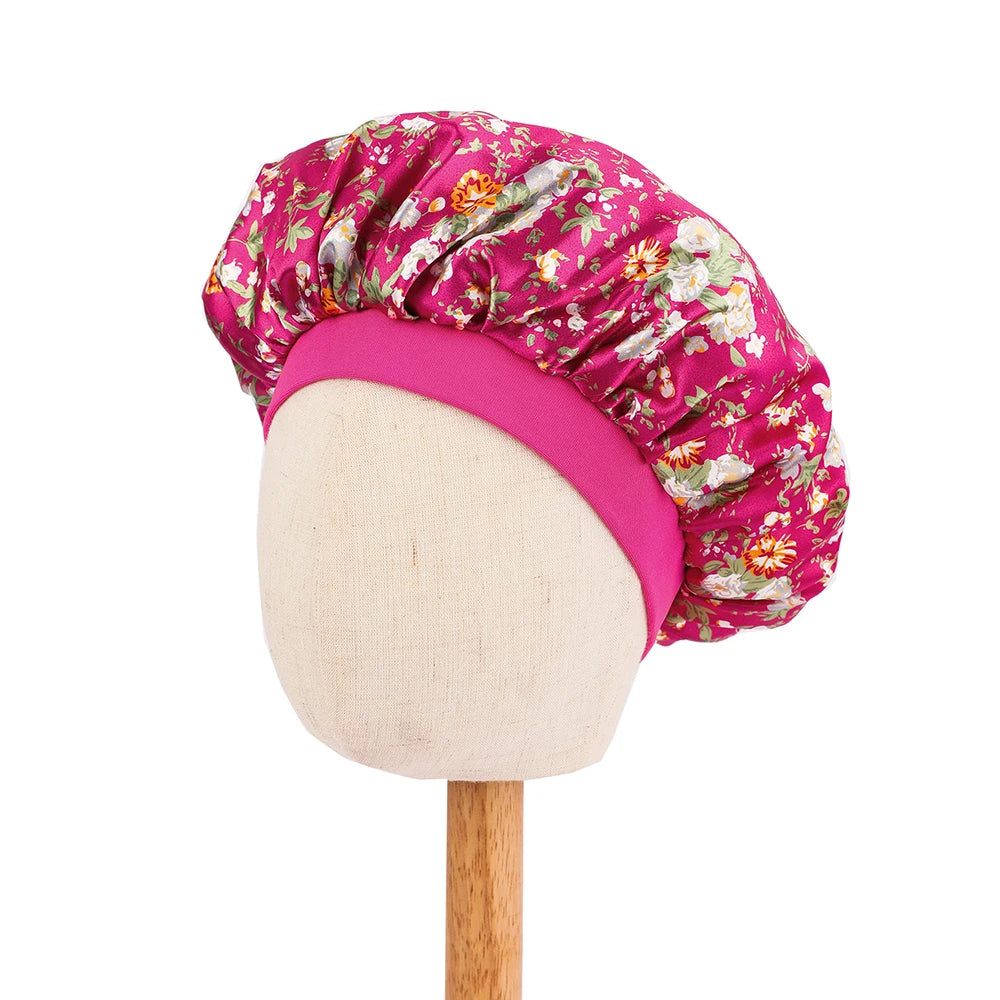 Bonnet en satin pour dormir enfant – Confort nocturne et cheveux protégés