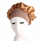 Bonnet en satin femme cheveux bouclés – Anti-casse et hydratation