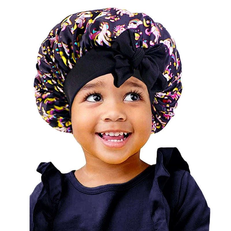 Bonnet en satin enfant anti-casse – Préserve la brillance et la souplesse