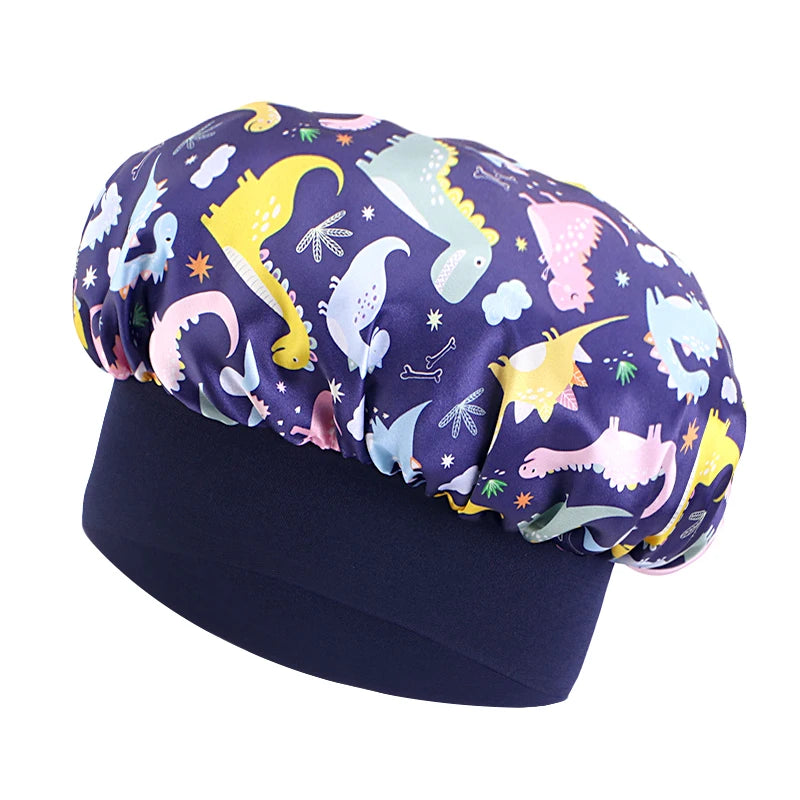 Bonnet satin fille crépue – Hydrate et définit les cheveux texturés