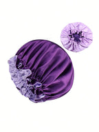 Bonnet de nuit satin réversible femme – Beauté et soin de nuit