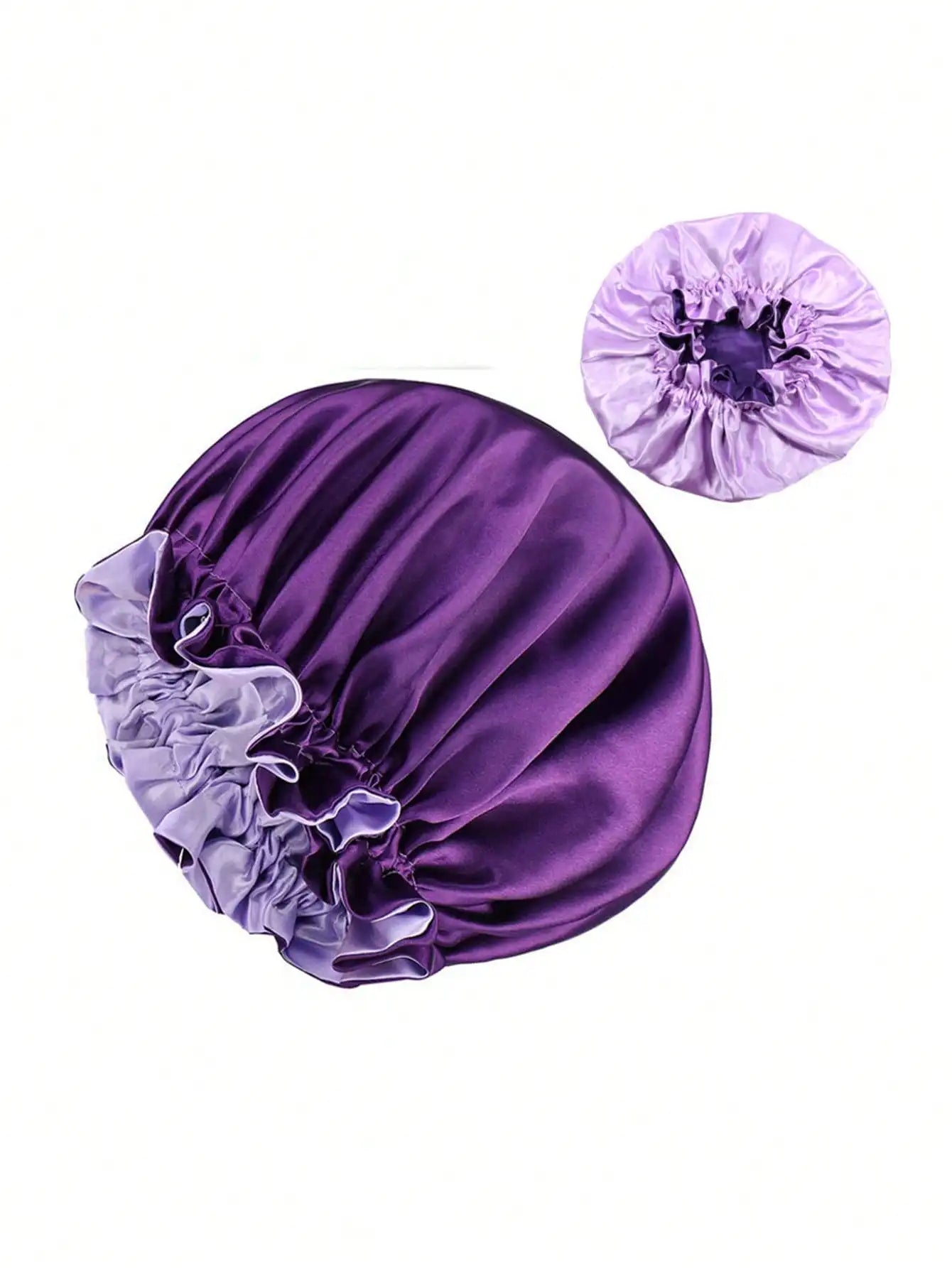 Bonnet de nuit satin réversible femme – Beauté et soin de nuit